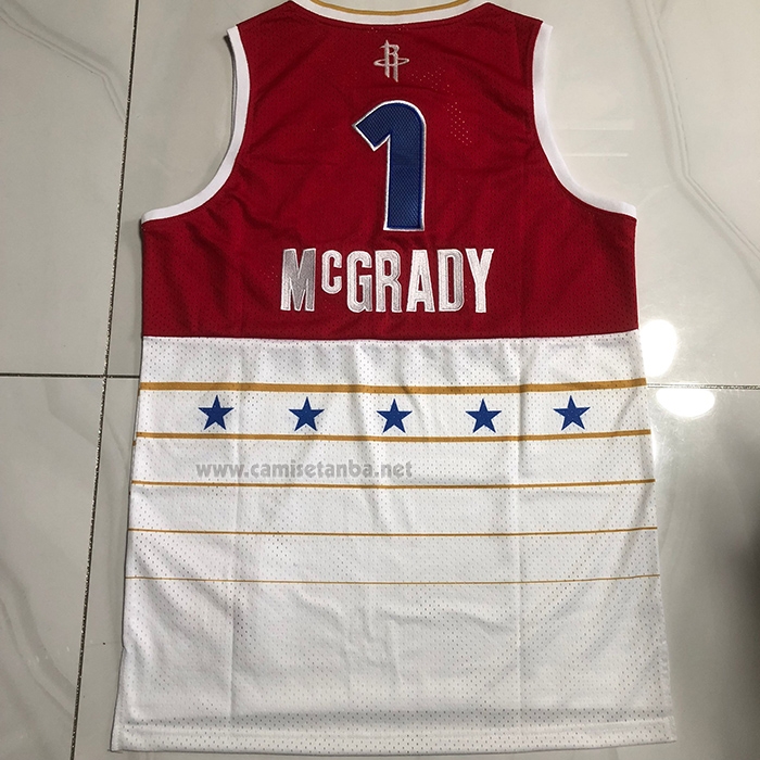Camiseta All Star 2006 Tracy McGrady NO 1 Rojo Blanco